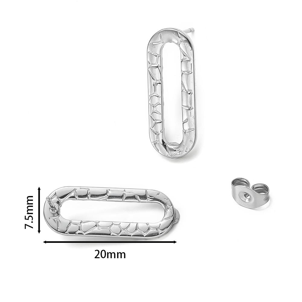10pcs/Lot Stainless Steel Earrings Connectors Round Irregular Earrings Back Earrings Setting for Jewelry Making Accesssories
10pcs/Lot Stainless Steel Earrings Connectors Round Irregular Earrings Back Earrings Setting for Jewelry Making Accesssories