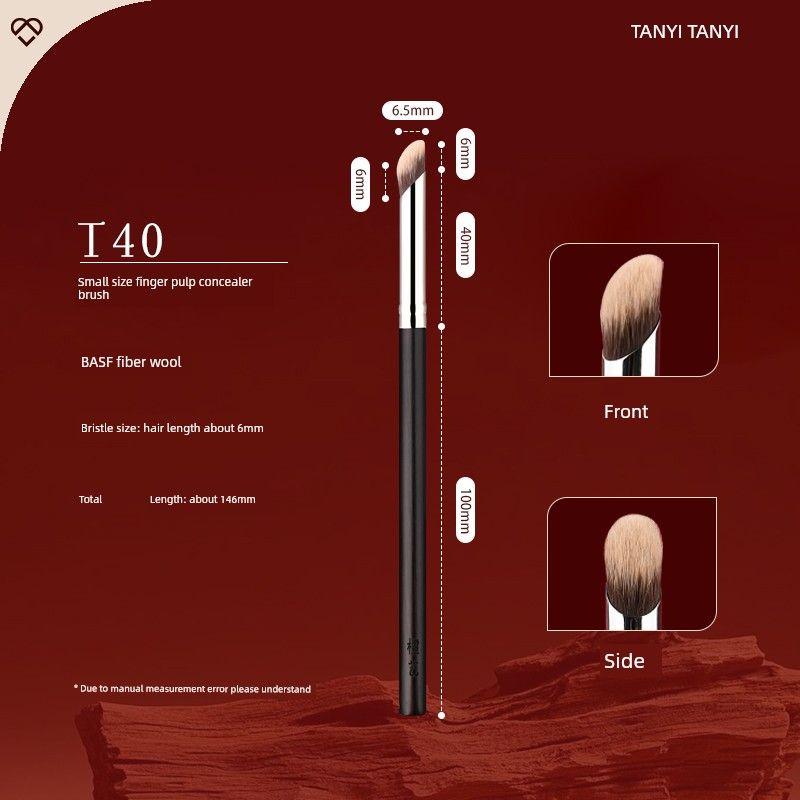 Tanyi T40 Concealer Brush Small Finger Brush Precise Coverage for Dark Circles, Acne Marks, Tear Troughs, Dotting Brush Makeup Brush High-Efficiency Concealer (Small Size)
Tanyi T40 Concealer Brush Small Finger Brush Precise Coverage for Dark Circles, Acne Marks, Tear Troughs, Dotting Brush Makeup Brush High-Efficiency Concealer (Small Size)