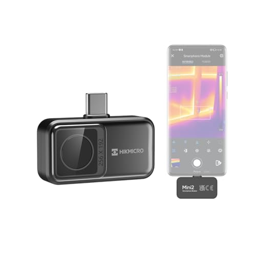 HIKMICRO Mini2 Thermal Imager for Android Smartphones, 256 x 192 IR Resolution, Thermal Camera, 25Hz Refresh Rate, 50° Wide Angle, 49,152 Pixels, -20°
HIKMICRO Mini2 Thermal Imager for Android Smartphones, 256 x 192 IR Resolution, Thermal Camera, 25Hz Refresh Rate, 50° Wide Angle, 49,152 Pixels, -20°