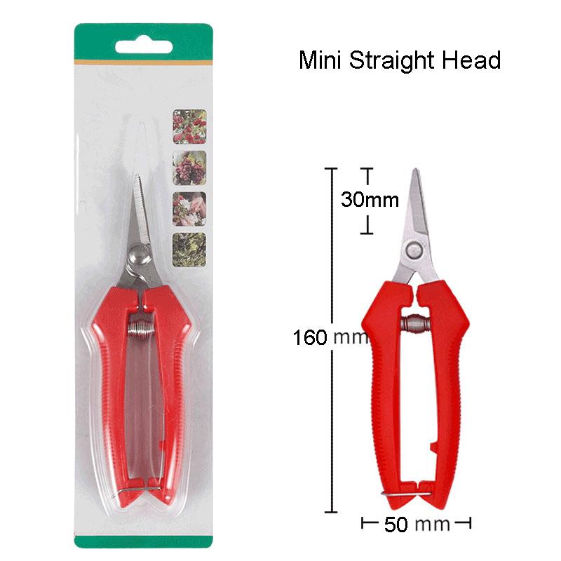 Straight Head Stainless Steel Bypass Pruning Shears Curved Blade PP Handle Plumbing Tools Garden Scissors for Bonsai Plants
Straight Head Stainless Steel Bypass Pruning Shears Curved Blade PP Handle Plumbing Tools Garden Scissors for Bonsai Plants