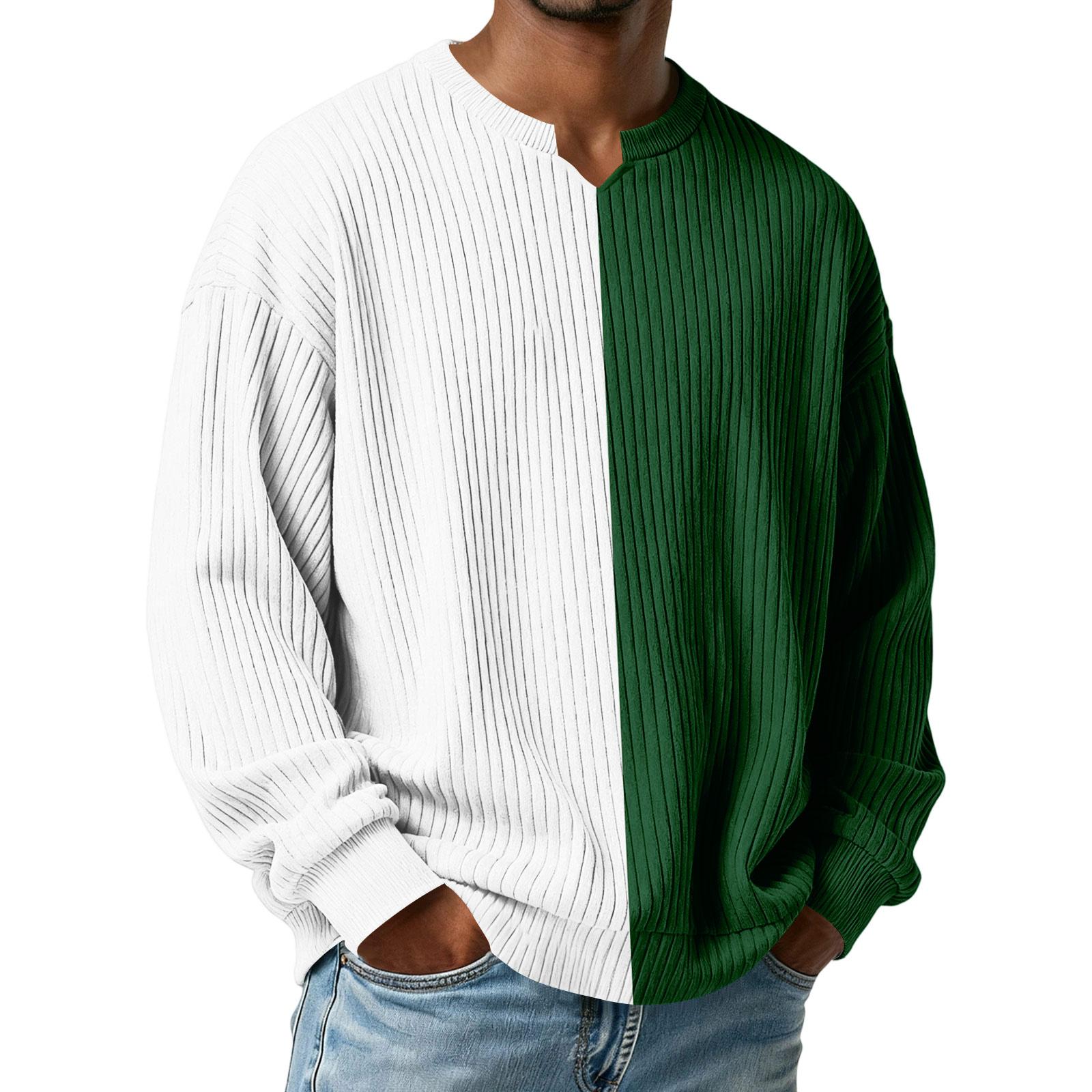 Men s Color-Blocked Stylish V-Neck Ribbed Textured Long-Sleeve T-Shirt XL білий
Men s Color-Blocked Stylish V-Neck Ribbed Textured Long-Sleeve T-Shirt XL білий