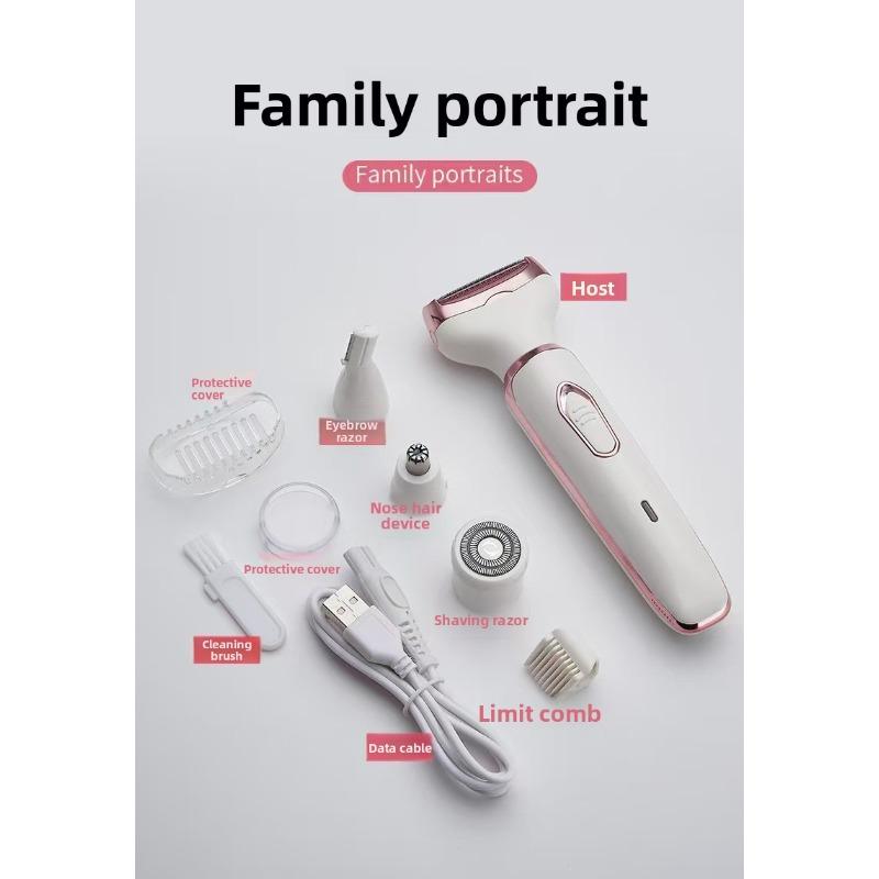 Electric Hair Removal Device for Private Care - for Women, Used To Trim and Remove Underarm and Pubic Hair. Four-in-One
Electric Hair Removal Device for Private Care - for Women, Used To Trim and Remove Underarm and Pubic Hair. Four-in-One