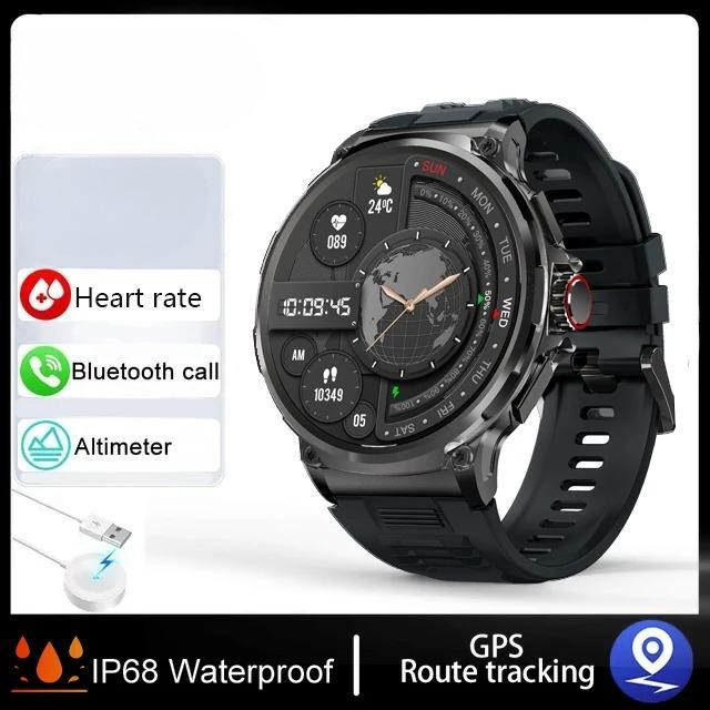 Rugged Military GPS Smart Watch Men Outdoor Watches lP68 Waterproof 1.85 HD Bluetooth Call Man Smartwatch For Android IOS 710 Mah Battery чёрный
Rugged Military GPS Smart Watch Men Outdoor Watches lP68 Waterproof 1.85 HD Bluetooth Call Man Smartwatch For Android IOS 710 Mah Battery чёрный