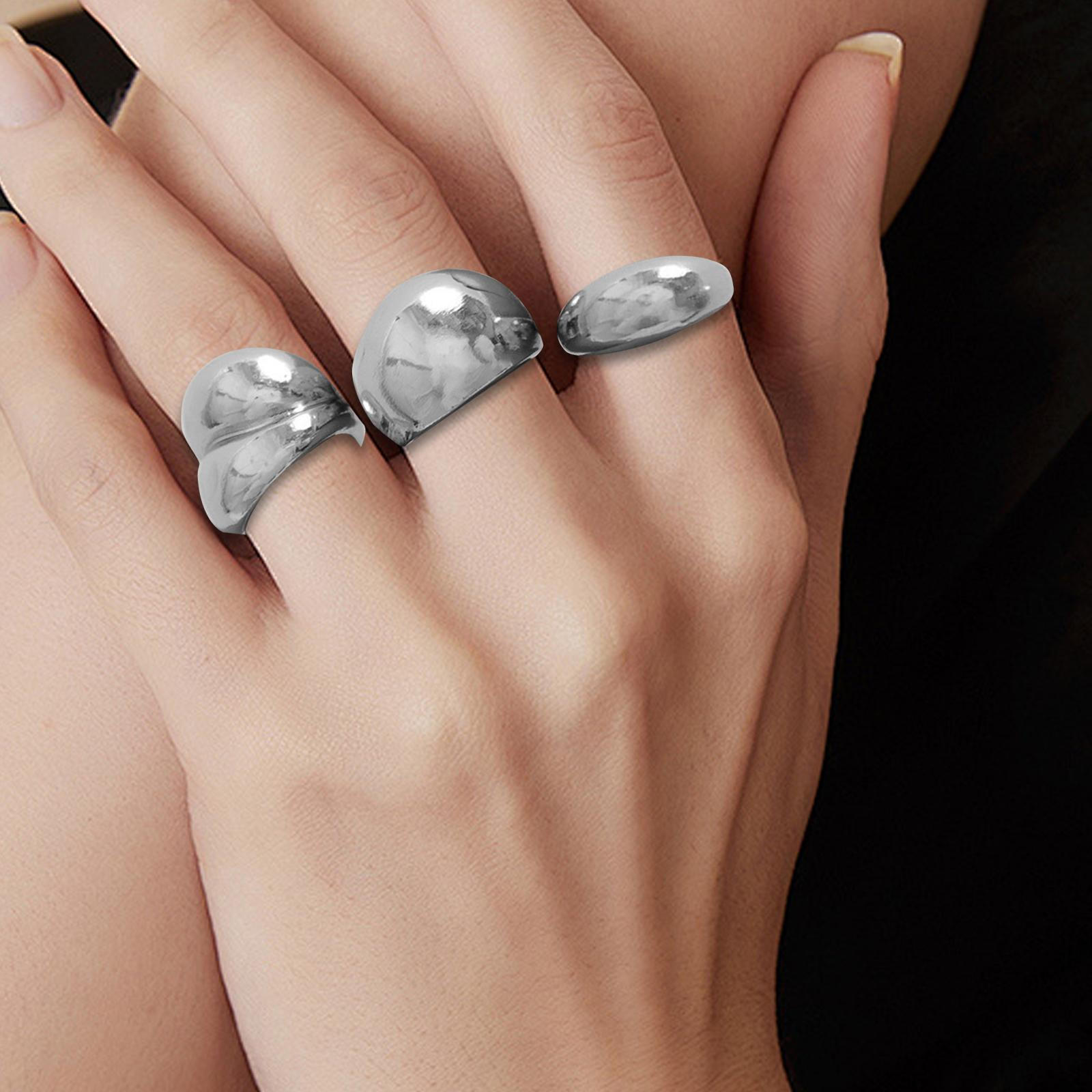 3 открытых кольца для женщин, ювелирные изделия, модные составные кольца, костяшки большого пальца, свадьба, день рождения серебряный
3 открытых кольца для женщин, ювелирные изделия, модные составные кольца, костяшки большого пальца, свадьба, день рождения серебряный