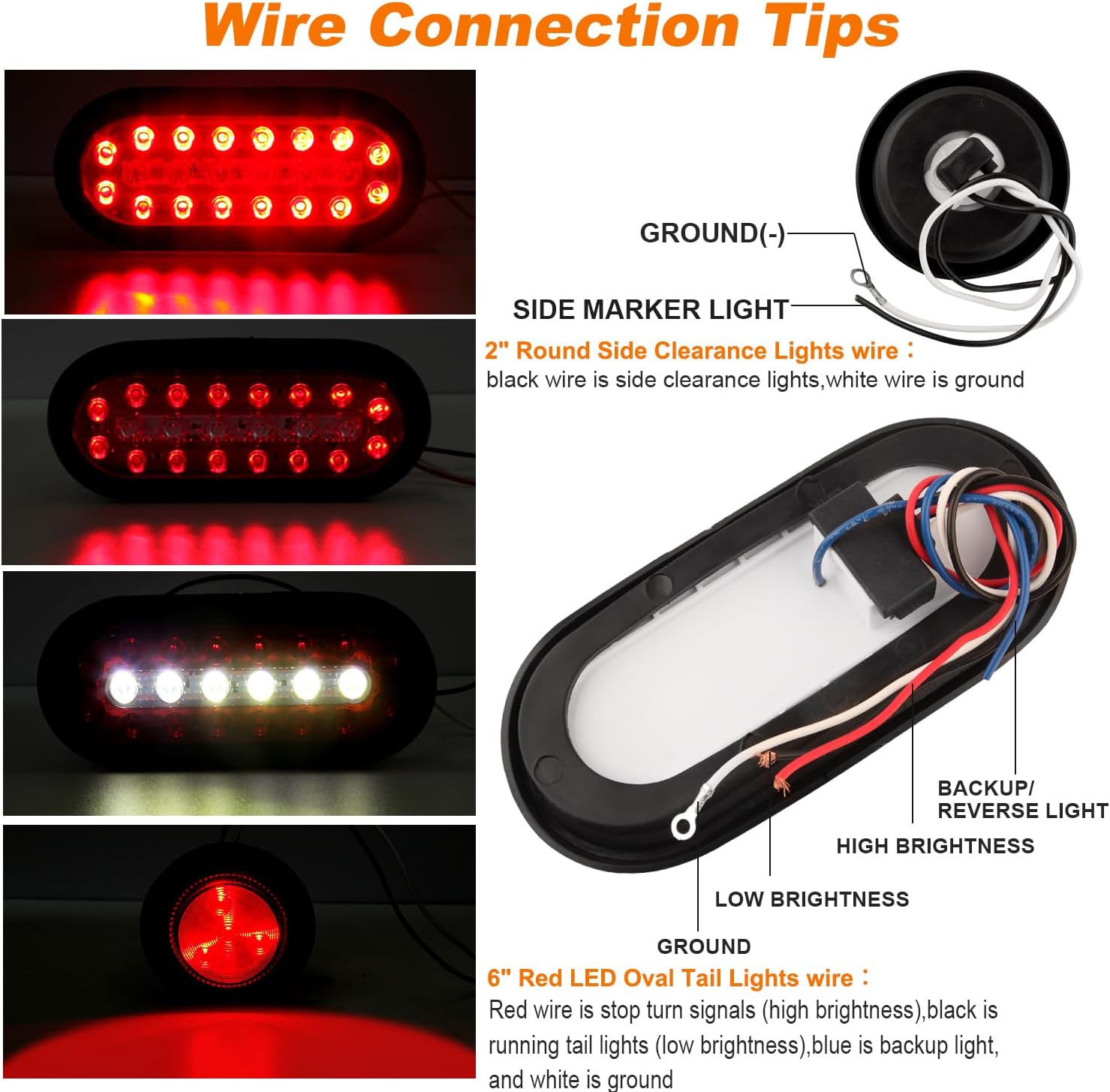 2Pcs Steel Boxes w/Trailer Tail Light Kit, Oval & 2 Round Red Side Marker Lights w/Grommets & Wire Pigtails United States
2Pcs Steel Boxes w/Trailer Tail Light Kit, Oval & 2 Round Red Side Marker Lights w/Grommets & Wire Pigtails United States