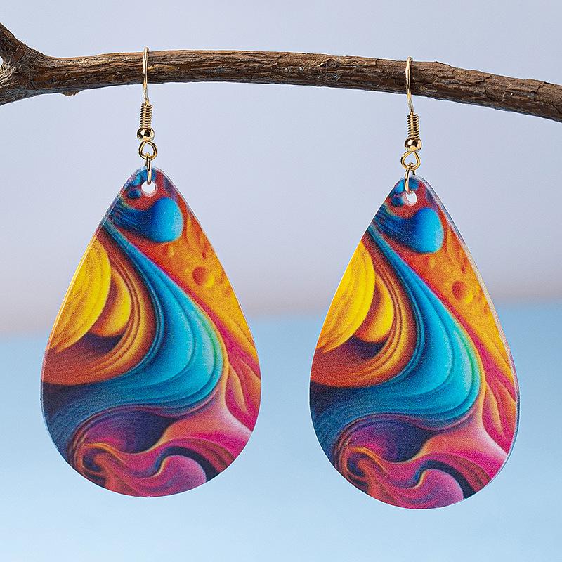 Trendy European & American Colorful Oil Painting Water Drop Earrings: Bold, Stylish Design for Women’s Everyday Wear & Parties.
Trendy European & American Colorful Oil Painting Water Drop Earrings: Bold, Stylish Design for Women’s Everyday Wear & Parties.