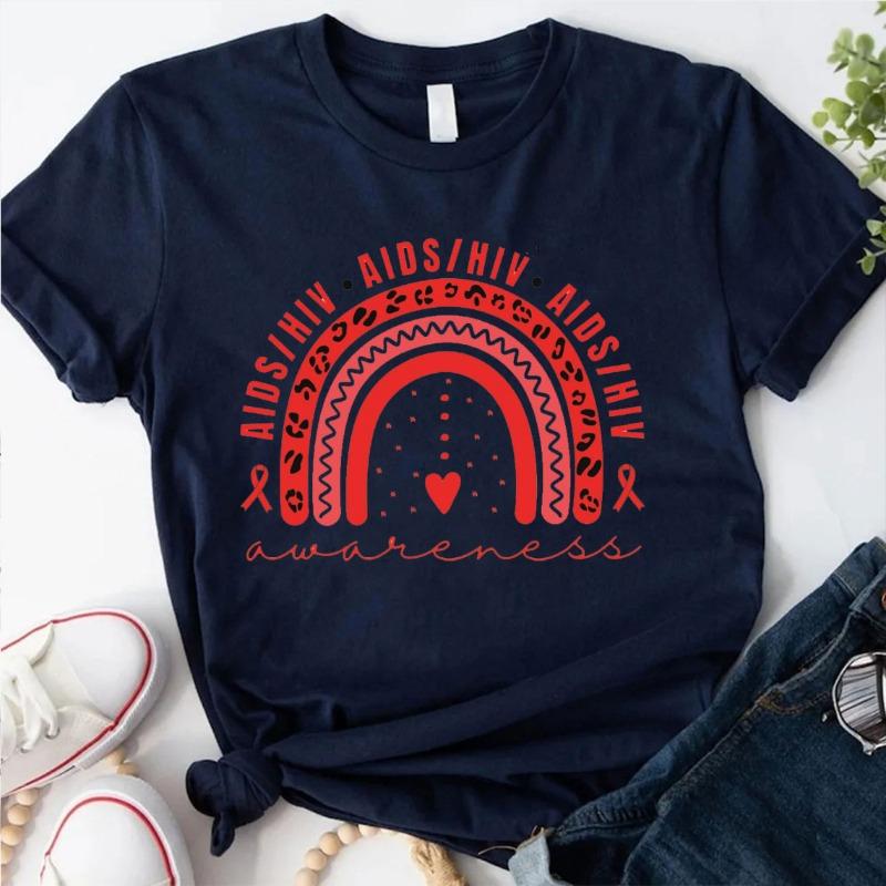 AIDS HIV Awareness Cotton TShirt Crew Neck Short Sleeve Cotton Top All Seasons Casual Fashion Soft Comfortable Outdoors Tees 3XL
AIDS HIV Awareness Cotton TShirt Crew Neck Short Sleeve Cotton Top All Seasons Casual Fashion Soft Comfortable Outdoors Tees 3XL