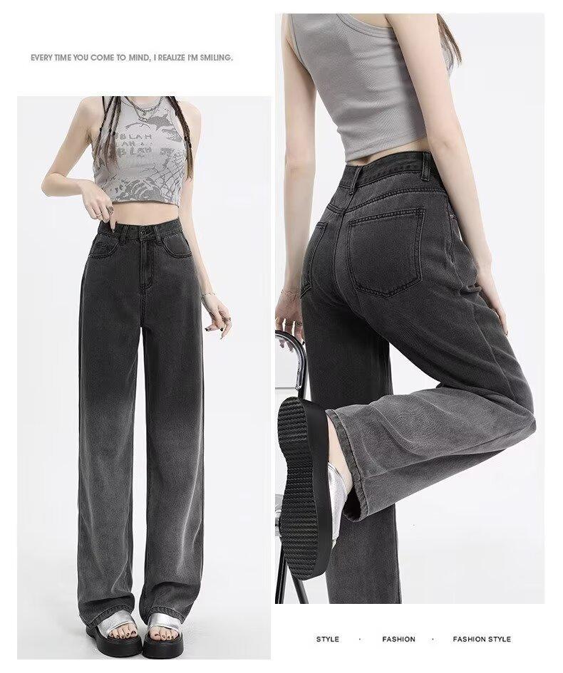 2024 Summer Women s Gradient Wide-Leg High-Waisted Jeans - Thin, Straight, Loose, Floor-Length 2XL
2024 Summer Women s Gradient Wide-Leg High-Waisted Jeans - Thin, Straight, Loose, Floor-Length 2XL