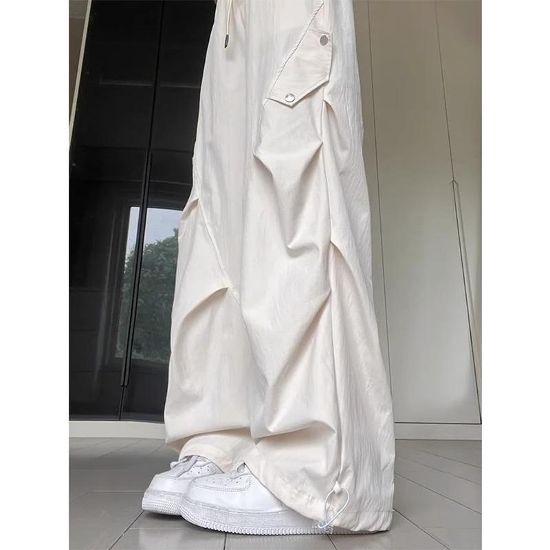 White New High Waist Loose Drape Thin Small Quick-drying Sports Straight Pants S
White New High Waist Loose Drape Thin Small Quick-drying Sports Straight Pants S