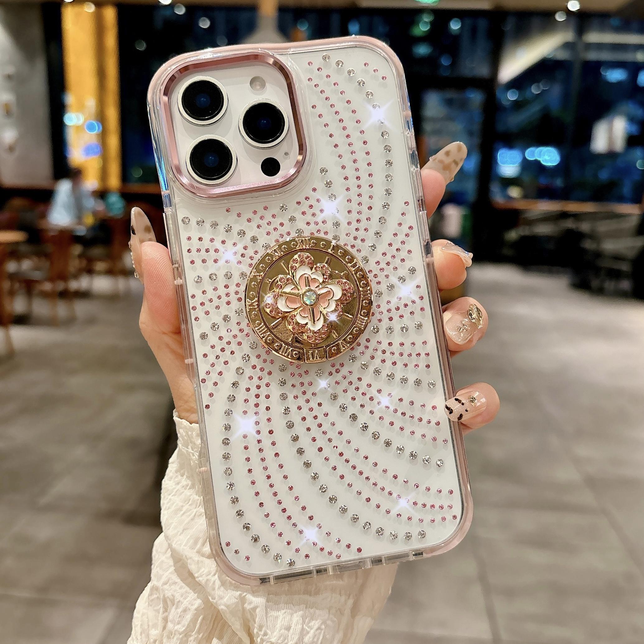 For iPhone 16 Pro Max Case with Kickstand Rhinestone Decor TPU+PC Phone Back Cover White
For iPhone 16 Pro Max Case with Kickstand Rhinestone Decor TPU+PC Phone Back Cover White