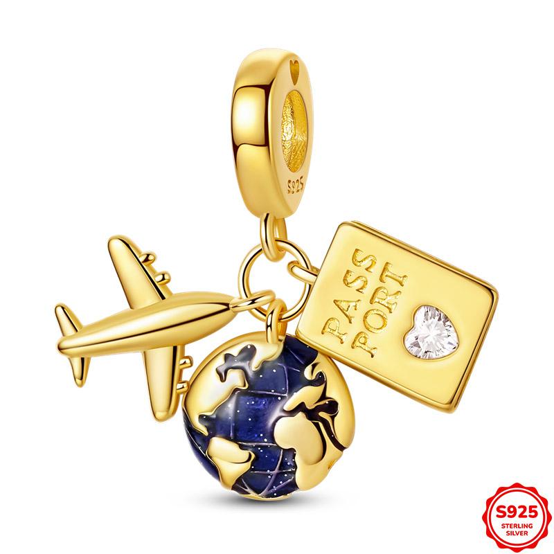 Travel Series Charms 925 Silver Plane World Paris Pendants Beads Fit 3mm Bracelet Necklace Jewelry Making Woman Charm
Travel Series Charms 925 Silver Plane World Paris Pendants Beads Fit 3mm Bracelet Necklace Jewelry Making Woman Charm