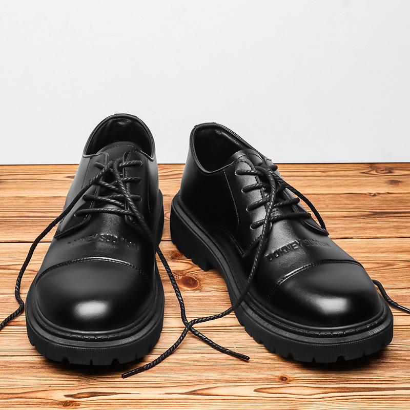 Business men s formal British style platform heightening shoes pure leather shoes black casual simple men s shoes autumn 44
Business men s formal British style platform heightening shoes pure leather shoes black casual simple men s shoes autumn 44