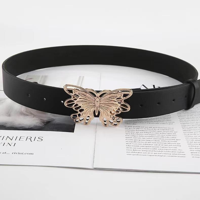 Wide Waist Seal Butterfly Spice Girl Premium Sense Wide Belt Ladies Wind Belt Black Decorative Jeans Belt 105cm
Wide Waist Seal Butterfly Spice Girl Premium Sense Wide Belt Ladies Wind Belt Black Decorative Jeans Belt 105cm