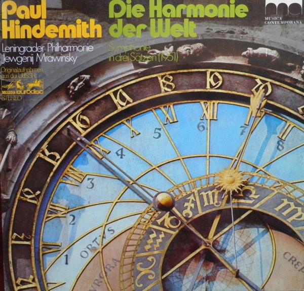 LP Record PAUL HINDEMITH, LENINGRAD PHILHARMO - Die Harmonie Der Welt. Symphonie In 61195 Melodia-Eurodis 1973 Germany Classical Used
LP Record PAUL HINDEMITH, LENINGRAD PHILHARMO - Die Harmonie Der Welt. Symphonie In 61195 Melodia-Eurodis 1973 Germany Classical Used