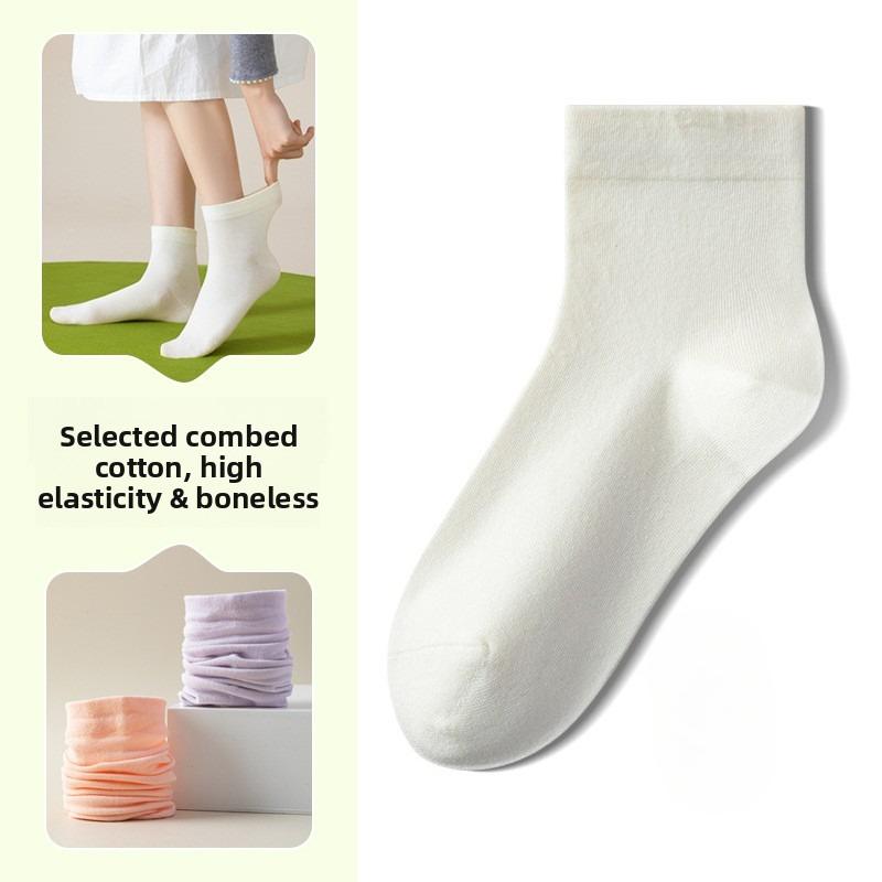 White Sock Short Socks - Spring and Autumn Pure Cotton Short-tube Boneless Postpartum Care Socks - Short Tube White Summer Lightweight Style 1 pair молоко, білий колір
White Sock Short Socks - Spring and Autumn Pure Cotton Short-tube Boneless Postpartum Care Socks - Short Tube White Summer Lightweight Style 1 pair молоко, білий колір