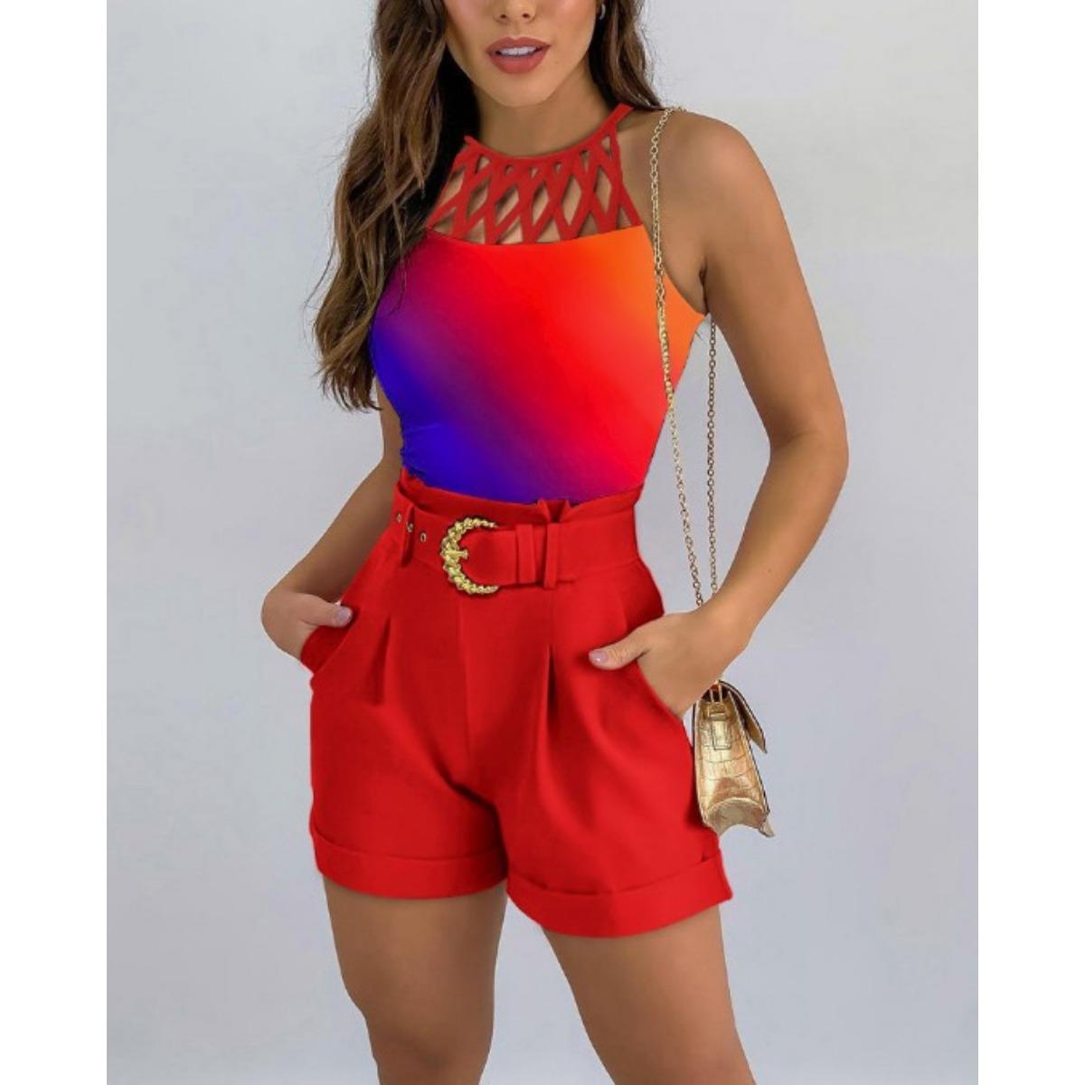 Без рукавов, свисающая горловина новый повседневный модный костюм женская одежда L
Без рукавов, свисающая горловина новый повседневный модный костюм женская одежда L