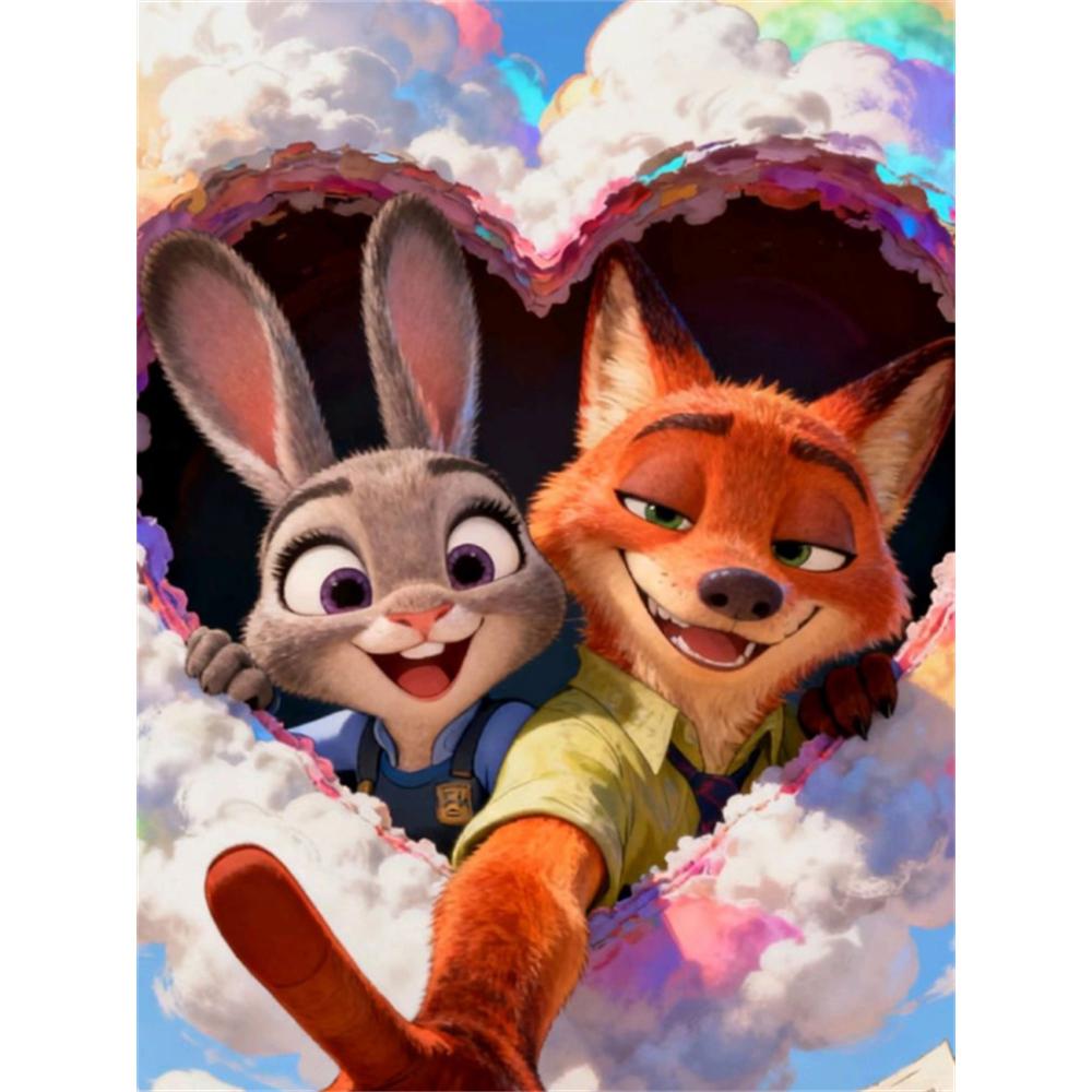 Disney 5D DIY Diamond Painting Zootopia Heart Shaped Cloud Frame Illustration Cartoon Full Diamond Mosaic Art Wall Decoration Set Round 20x30cm
Disney 5D DIY Diamond Painting Zootopia Heart Shaped Cloud Frame Illustration Cartoon Full Diamond Mosaic Art Wall Decoration Set Round 20x30cm