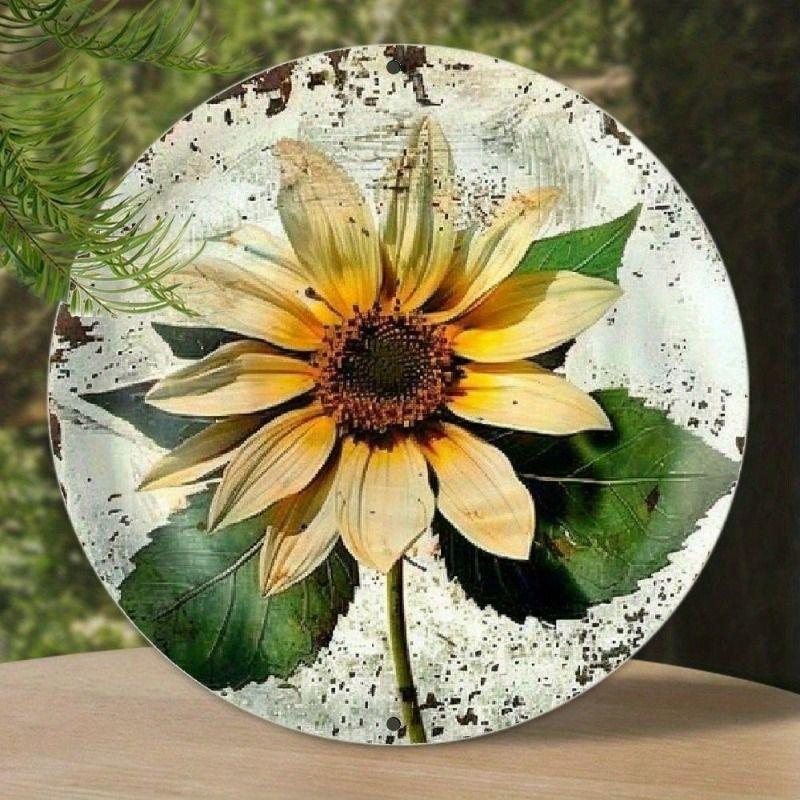 Vintage Sunflower Metal Wall Art Round for Home Bar Cafe Garden
Vintage Sunflower Metal Wall Art Round for Home Bar Cafe Garden
