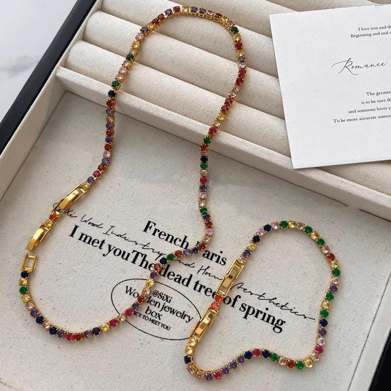 Summer Cubic Zirconia Necklace: Women s Luxury Niche Clavicle Chain Bracelet
Summer Cubic Zirconia Necklace: Women s Luxury Niche Clavicle Chain Bracelet
