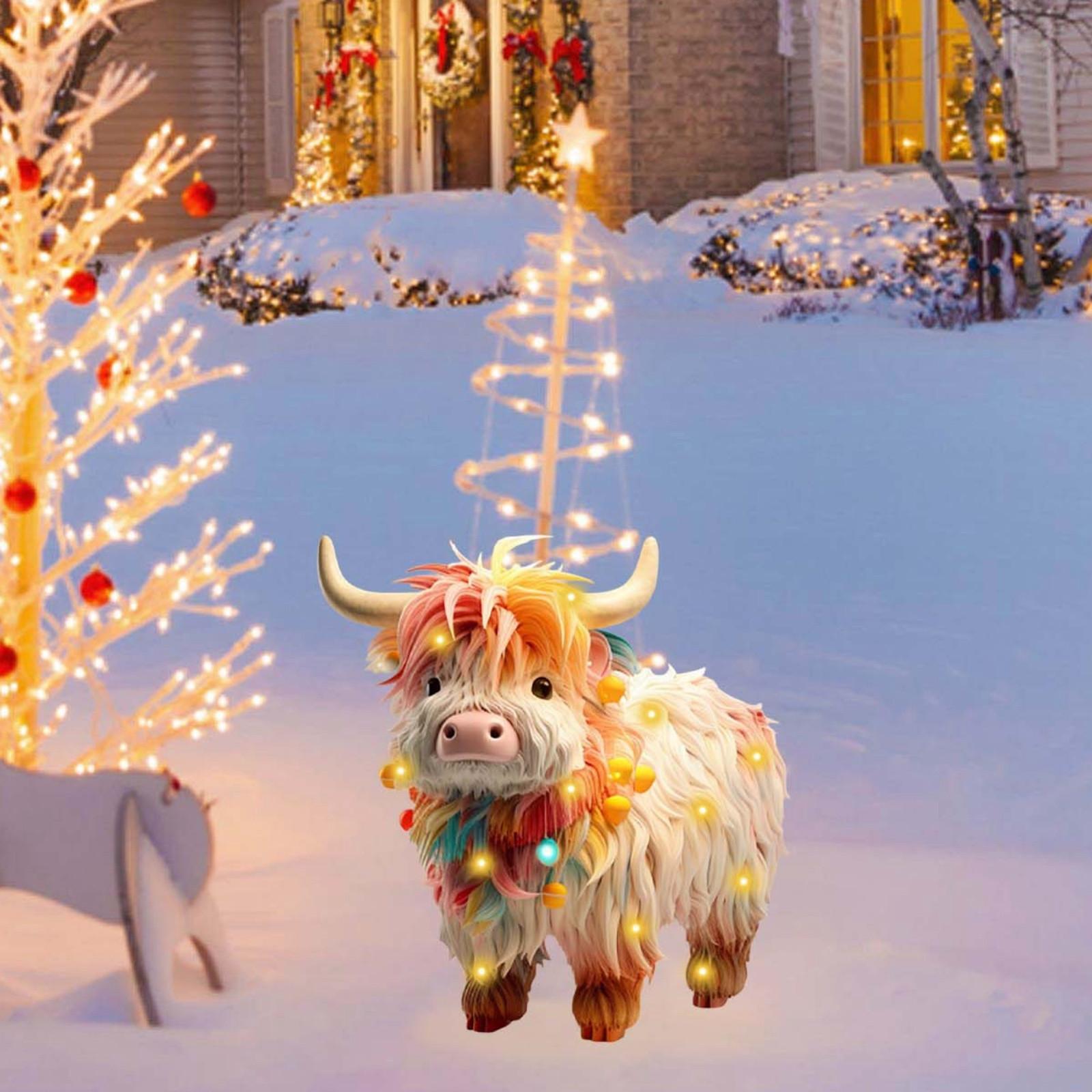 Colorful Cow Garden Outdoor Christmas Decoration Plastic Cute Animal Christmas Garden Logo Garden Christmas Party Supplies One Size
Colorful Cow Garden Outdoor Christmas Decoration Plastic Cute Animal Christmas Garden Logo Garden Christmas Party Supplies One Size