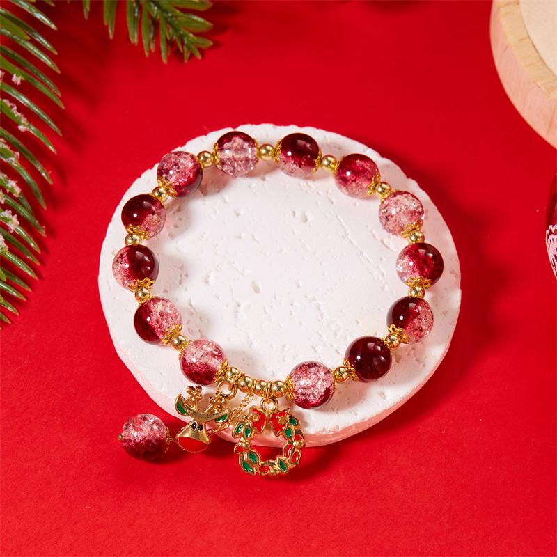 Christmas Santa Claus Elk Pendant Beaded Charm Bracelet Adjustable Bracelet For Women Girl Year Party Jewelry Gift
Christmas Santa Claus Elk Pendant Beaded Charm Bracelet Adjustable Bracelet For Women Girl Year Party Jewelry Gift