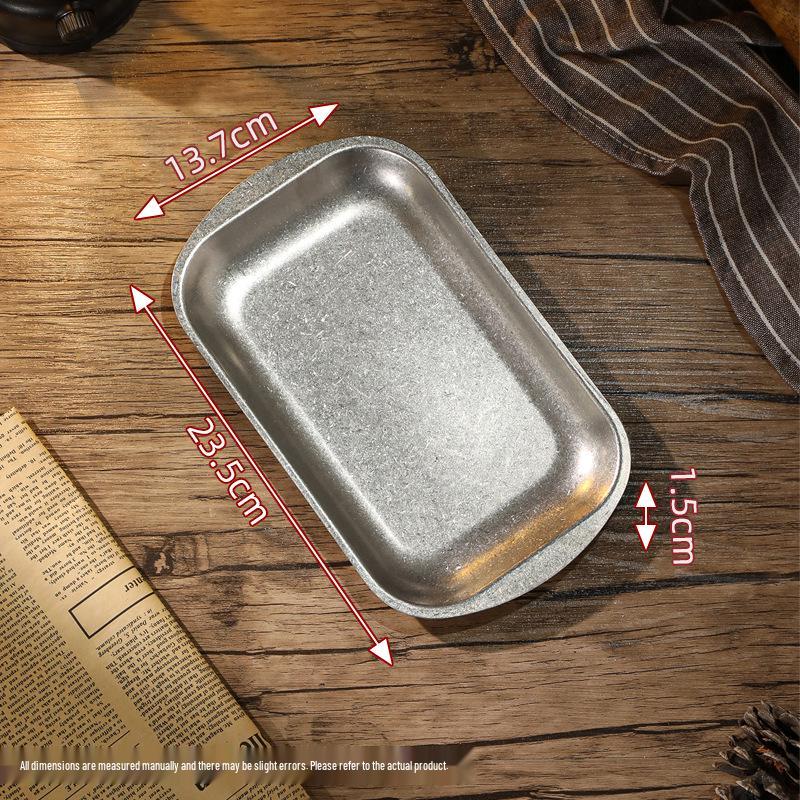 Ретро Прямоугольная Толстая Стальная Тарелка для Барбекю - Коммерческий Противень для Гриля для Ресторанов Хот-Пот
Ретро Прямоугольная Толстая Стальная Тарелка для Барбекю - Коммерческий Противень для Гриля для Ресторанов Хот-Пот