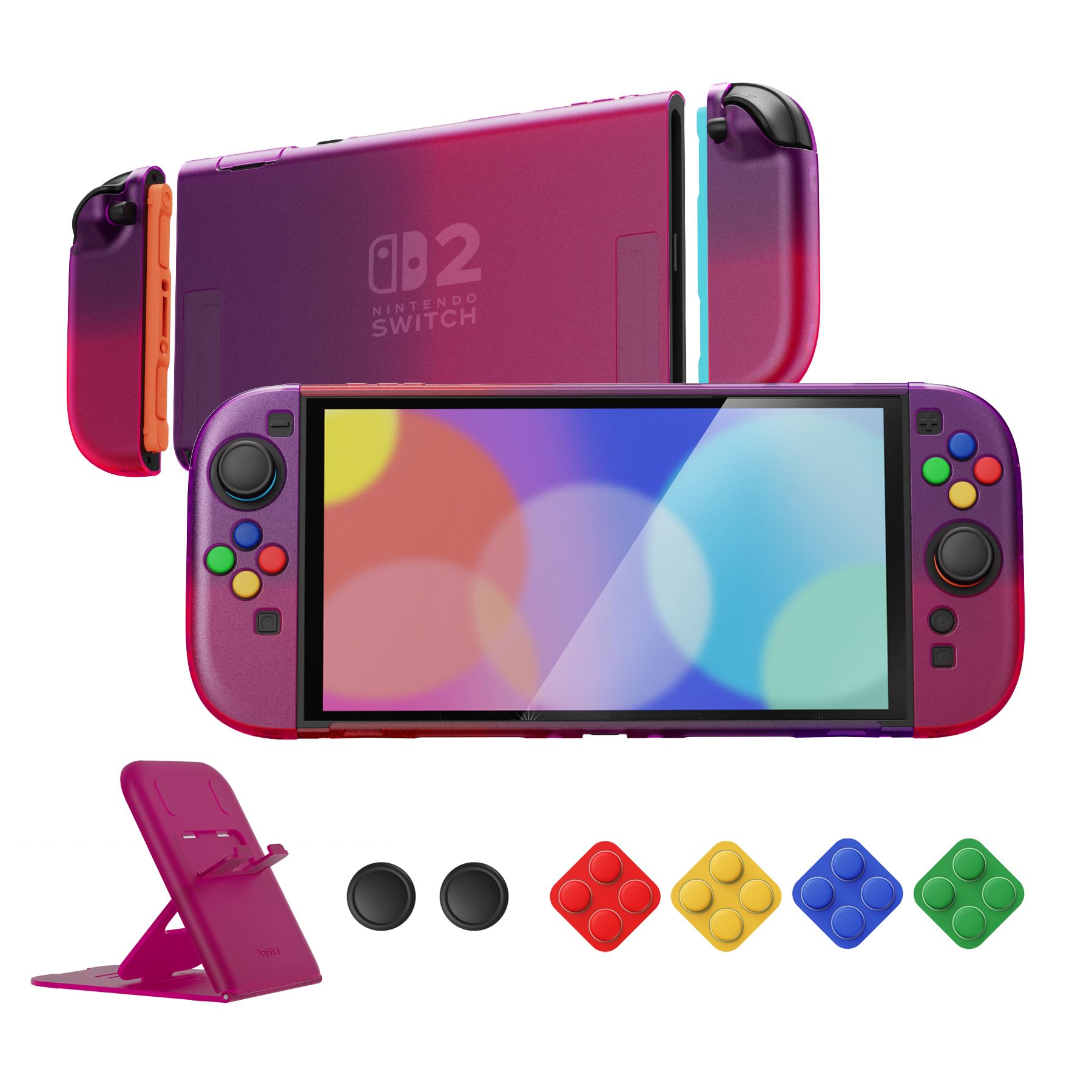 PlayVital Clear Series Прозрачный Жесткий Чехол для Switch 2, Совместимый с док-станцией, Защитная Крышка, Устойчивая к царапинам, с Ручкой, Складная Подставка, Накладки на стики
PlayVital Clear Series Прозрачный Жесткий Чехол для Switch 2, Совместимый с док-станцией, Защитная Крышка, Устойчивая к царапинам, с Ручкой, Складная Подставка, Накладки на стики