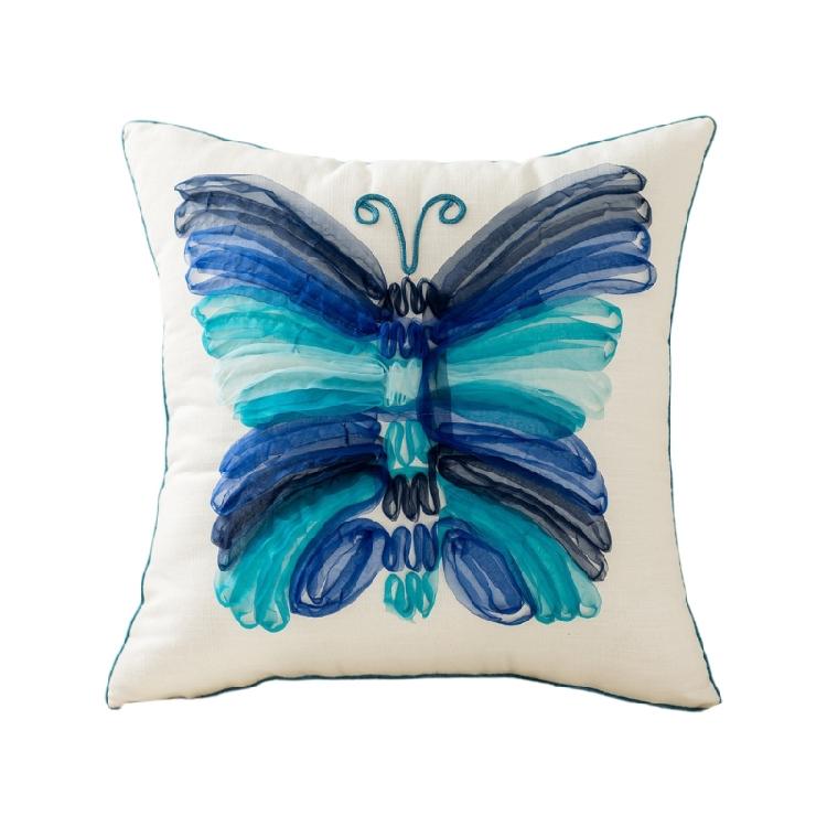 Butterfly Embroidery Pillowcase Cotton Square Throw Cushion Cover Home Decoration синій
Butterfly Embroidery Pillowcase Cotton Square Throw Cushion Cover Home Decoration синій
