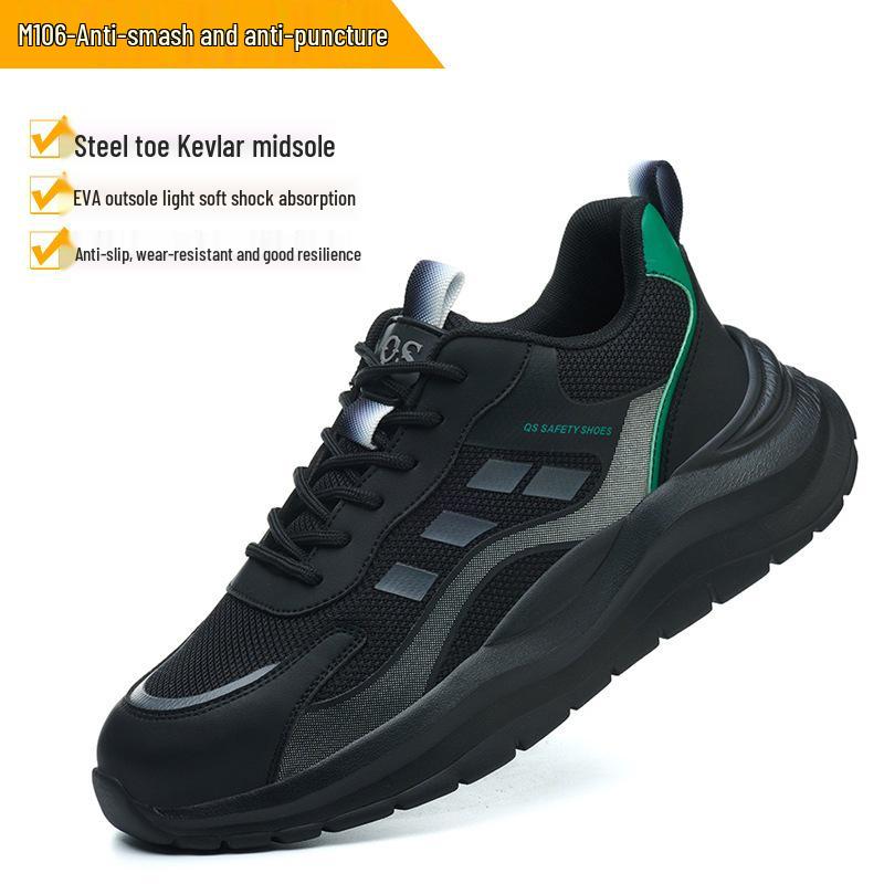 Men s Breathable Steel Toe Safety Shoes: Anti-Slip, Wear-Resistant, Anti-Smash, and Anti-Puncture Work Footwear. m106 Black; Size 43
Men s Breathable Steel Toe Safety Shoes: Anti-Slip, Wear-Resistant, Anti-Smash, and Anti-Puncture Work Footwear. m106 Black; Size 43