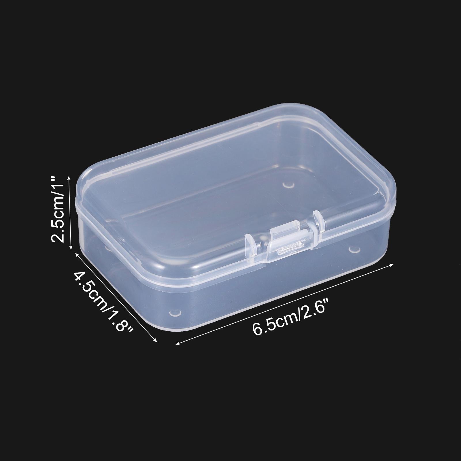 Clear Storage Box with Hinged Lid, Plastic Stackable Rectangle Organizer Container for Bead Jewelry Small Item Art Craft Project
Clear Storage Box with Hinged Lid, Plastic Stackable Rectangle Organizer Container for Bead Jewelry Small Item Art Craft Project