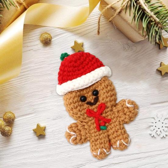 Yousheng Christmas Pendant Cartoon Gingerbread Man Doll Wool Yarn Handcrafted Comfort Toy Handcrafted Braided Xmas Pendant D
Yousheng Christmas Pendant Cartoon Gingerbread Man Doll Wool Yarn Handcrafted Comfort Toy Handcrafted Braided Xmas Pendant D