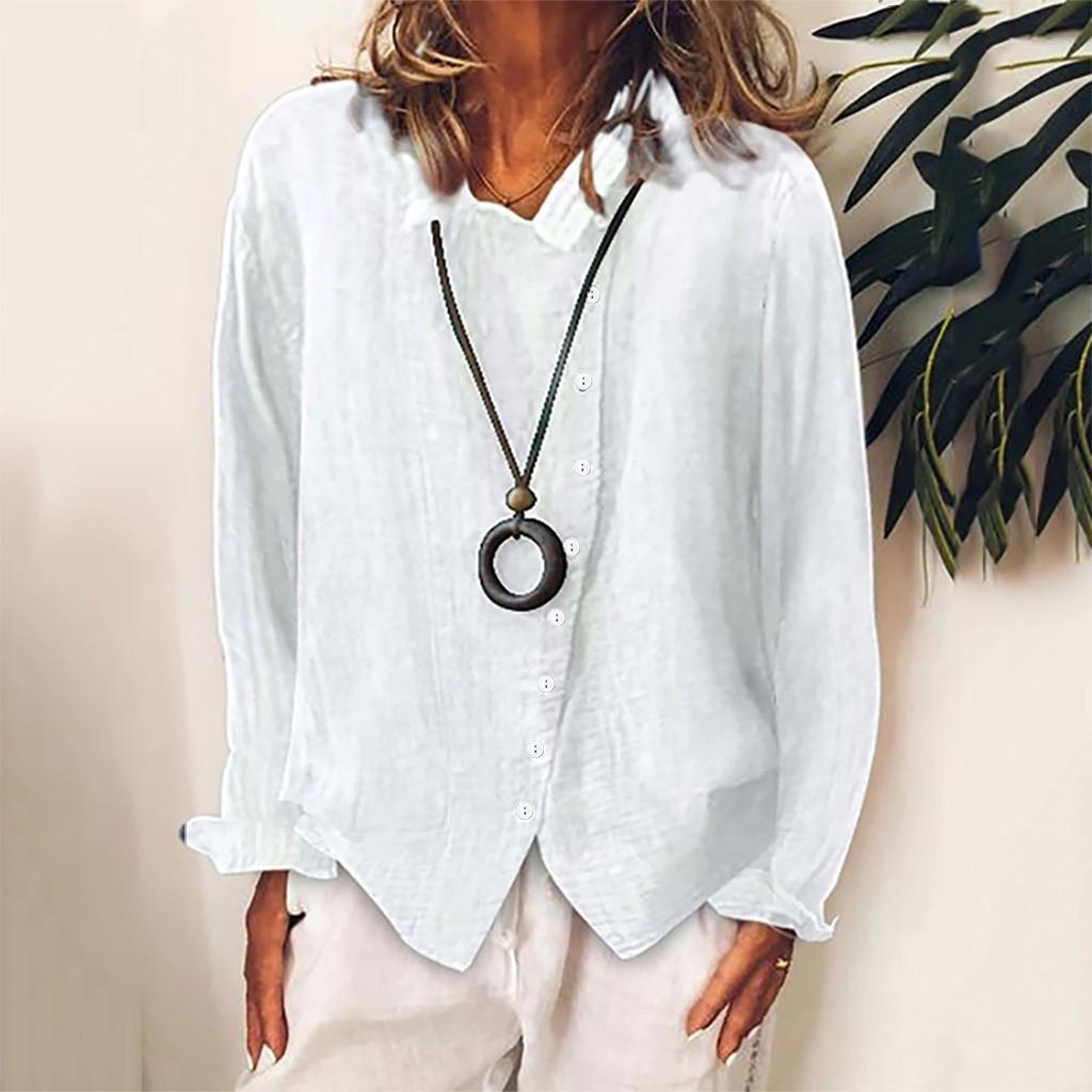 Fashion Women Cotton Linen Casual Buttons Long Sleeves T-Shirt Blouse Tops XL білий
Fashion Women Cotton Linen Casual Buttons Long Sleeves T-Shirt Blouse Tops XL білий