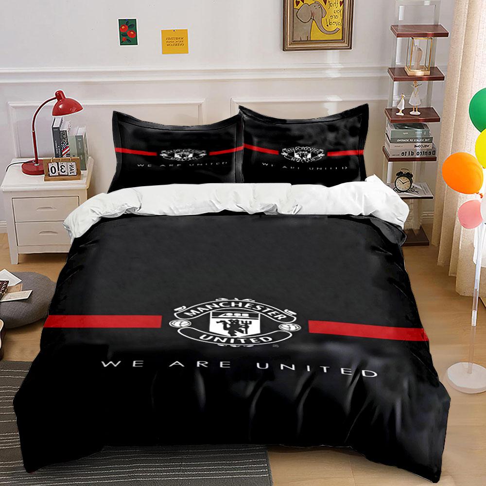 Manchester United logo design. Bedding sets Duvet cover sets Duvet covers Pillowcases(1 * Duvet Cover 2 * Pillowcases without duvet insert) 135x200cm
Manchester United logo design. Bedding sets Duvet cover sets Duvet covers Pillowcases(1 * Duvet Cover 2 * Pillowcases without duvet insert) 135x200cm