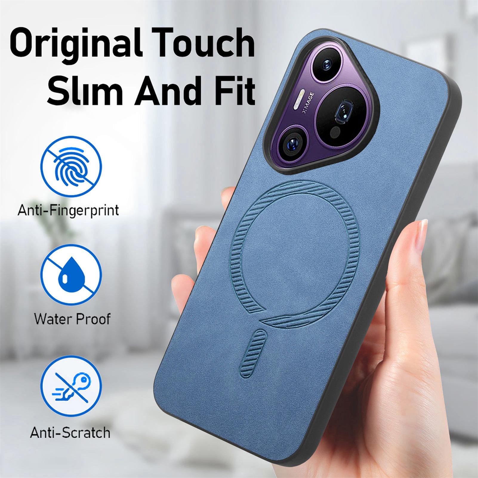 For Huawei Pura 70 Pro Leather Back Case Compatible with MagSafe Skin-touch Phone Cover Blue
For Huawei Pura 70 Pro Leather Back Case Compatible with MagSafe Skin-touch Phone Cover Blue