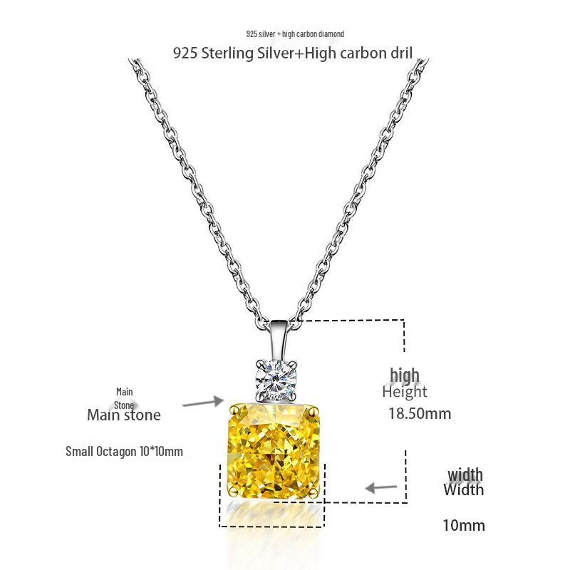 Желтый Ледяной Цветок Подвеска-Ожерелье с Высокоуглеродистым Бриллиантом Квадратный Восьмиугольник, Посеребренный S925 с Покрытием из 18-каратного Золота S925 Silver жёлтый
Желтый Ледяной Цветок Подвеска-Ожерелье с Высокоуглеродистым Бриллиантом Квадратный Восьмиугольник, Посеребренный S925 с Покрытием из 18-каратного Золота S925 Silver жёлтый