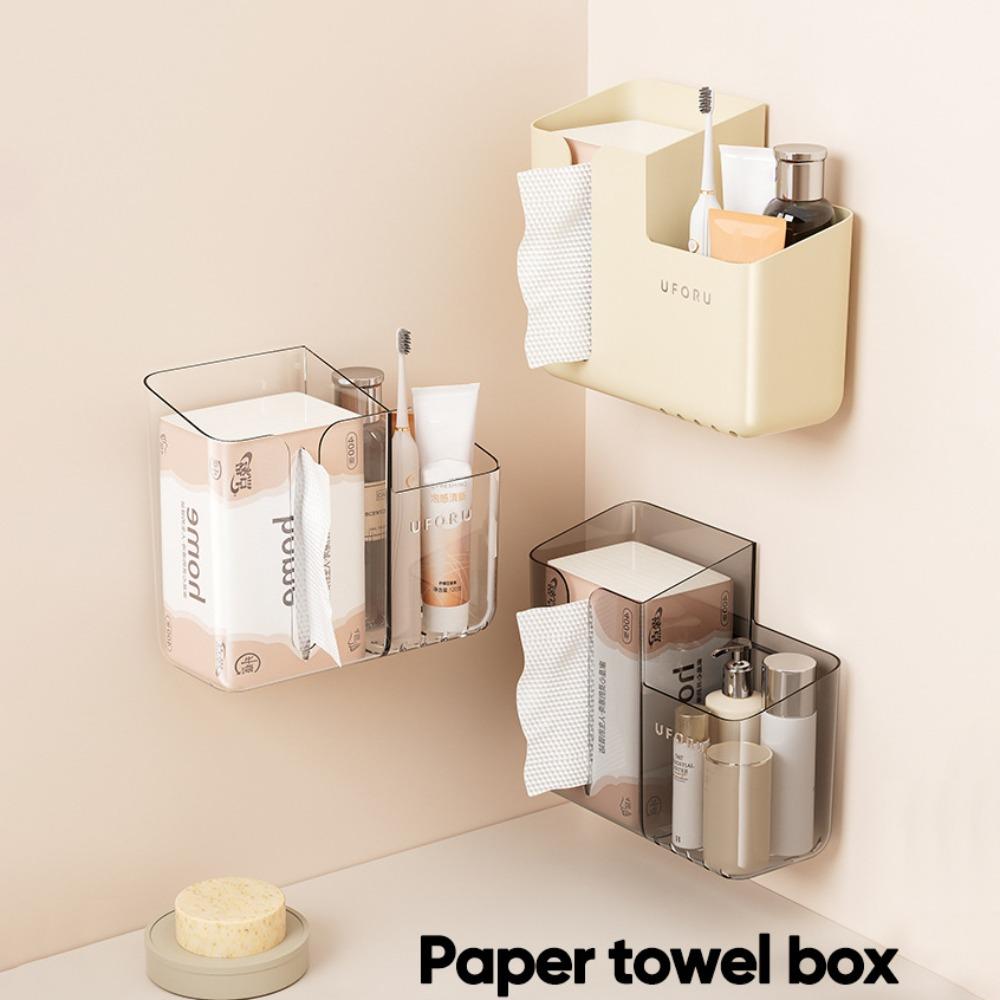 Suction Cup Paper Holder Transparent Napkin Storage Box New Wall-Mounted Tissue Box Kitchen білий
Suction Cup Paper Holder Transparent Napkin Storage Box New Wall-Mounted Tissue Box Kitchen білий