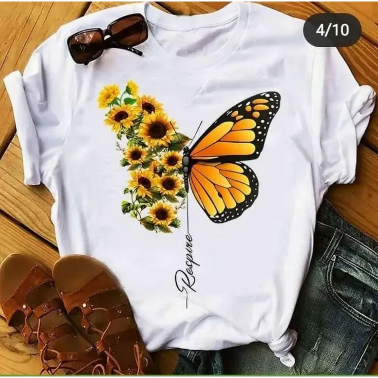2025 New Butterfly Printing T-Shirt Loose Fit Short Sleeves Women s Clothing Cross-Border Amazon Crew Neck Polyester Fiber XXXXXL білий
2025 New Butterfly Printing T-Shirt Loose Fit Short Sleeves Women s Clothing Cross-Border Amazon Crew Neck Polyester Fiber XXXXXL білий