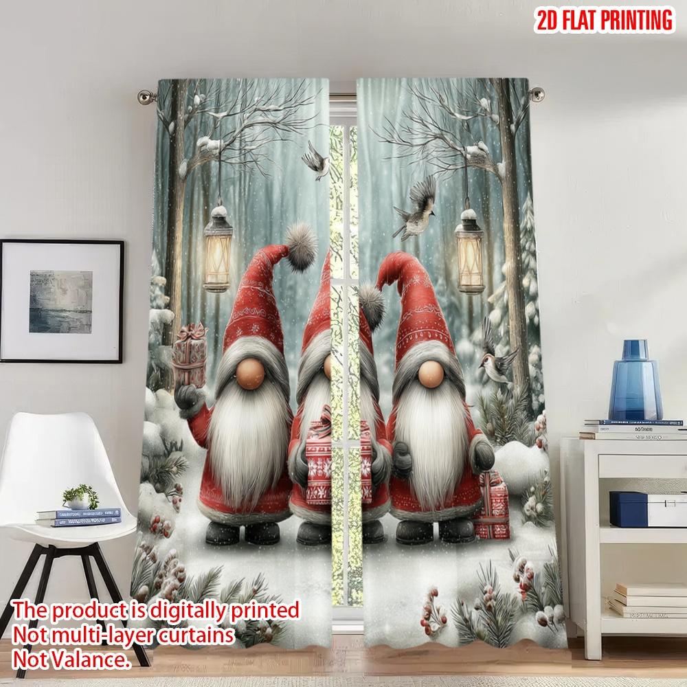 Set Of 2 Flat Printing Christmas Hot Party Curtains Gnomes Forest Lanterns Digital Printed Polyester Drapes Festive Curtain W100*H70(CM)-Grommet top&2PCS
Set Of 2 Flat Printing Christmas Hot Party Curtains Gnomes Forest Lanterns Digital Printed Polyester Drapes Festive Curtain W100*H70(CM)-Grommet top&2PCS