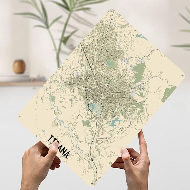 Tirana City Map Printed Poster Customized Wall Art Retro Vintage Metal Tin Signs for Room Decoration Garage Decorations Man Cave 20x30cm(7.8x11.8inch)
Tirana City Map Printed Poster Customized Wall Art Retro Vintage Metal Tin Signs for Room Decoration Garage Decorations Man Cave 20x30cm(7.8x11.8inch)