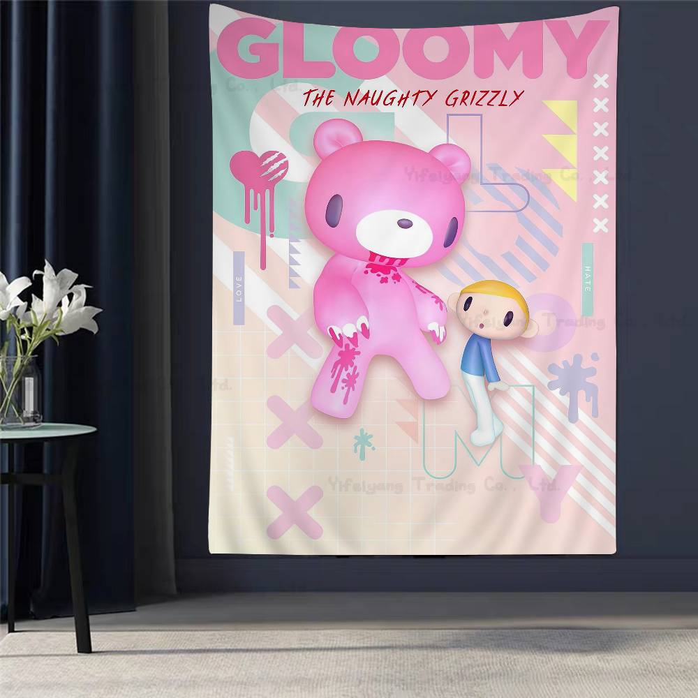 Cartoon GGloomy Bear DIY Wall Tapestry Hippie Flower Wall Carpets Dorm Decor Wall Art Decor 74x94cm(29x37in)
Cartoon GGloomy Bear DIY Wall Tapestry Hippie Flower Wall Carpets Dorm Decor Wall Art Decor 74x94cm(29x37in)