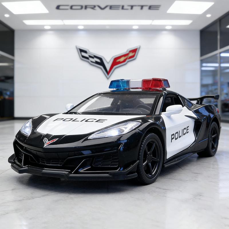 1/32 Chevrolet Corvette Z06 Police Alloy Die Cast Toy Car Model Sound and Light Children s Toy Collectibles Birthday Gift
1/32 Chevrolet Corvette Z06 Police Alloy Die Cast Toy Car Model Sound and Light Children s Toy Collectibles Birthday Gift