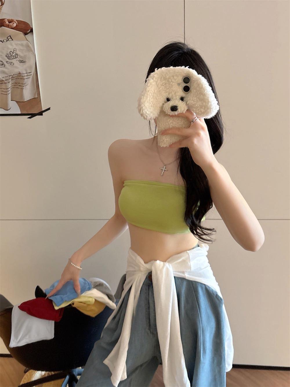 Women s Strapless Anti-Slip Cotton Bandeau with Fixed Cups One Size трава зеленый
Women s Strapless Anti-Slip Cotton Bandeau with Fixed Cups One Size трава зеленый
