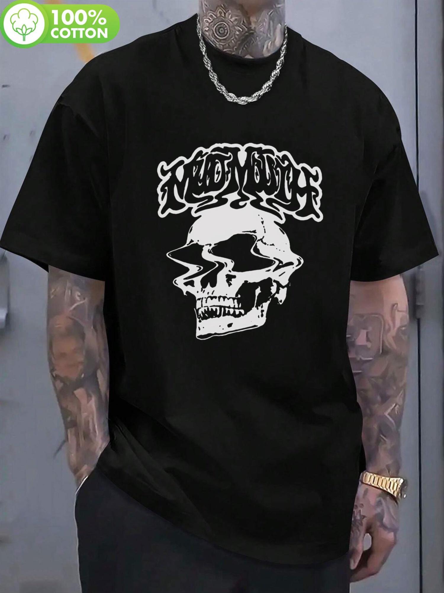 Yelawolf Mud Mouth Graphic T-shirt - Black Cotton Tee with Bold White Skull Design XXXL
Yelawolf Mud Mouth Graphic T-shirt - Black Cotton Tee with Bold White Skull Design XXXL