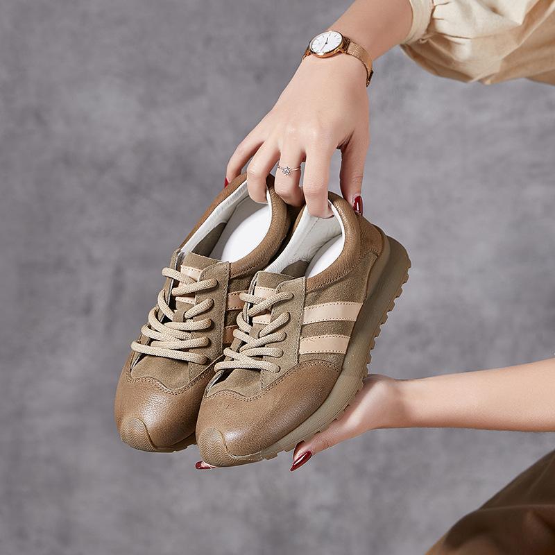 The Genuine Leather Retro Dad Shoes Are The Top Layer of Cowhide Sports Casual Shoes for Women 35
The Genuine Leather Retro Dad Shoes Are The Top Layer of Cowhide Sports Casual Shoes for Women 35