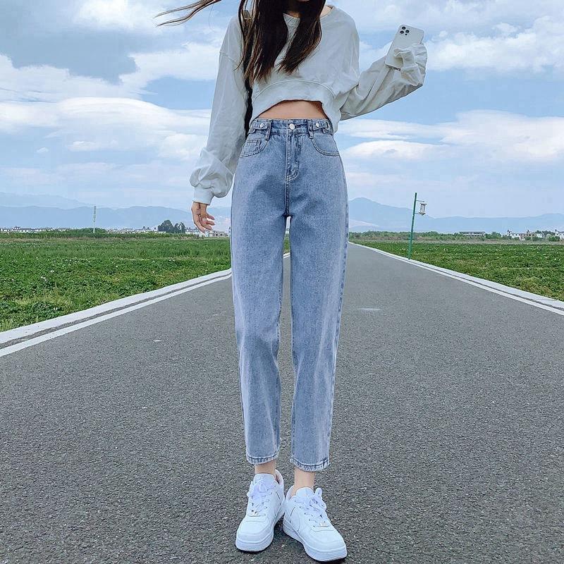 Adjustable High-waisted Jeans Women s Spring, Summer and Autumn Korean Version of The Wide-leg Nine-point Straight Radish Harem Pants XS
Adjustable High-waisted Jeans Women s Spring, Summer and Autumn Korean Version of The Wide-leg Nine-point Straight Radish Harem Pants XS