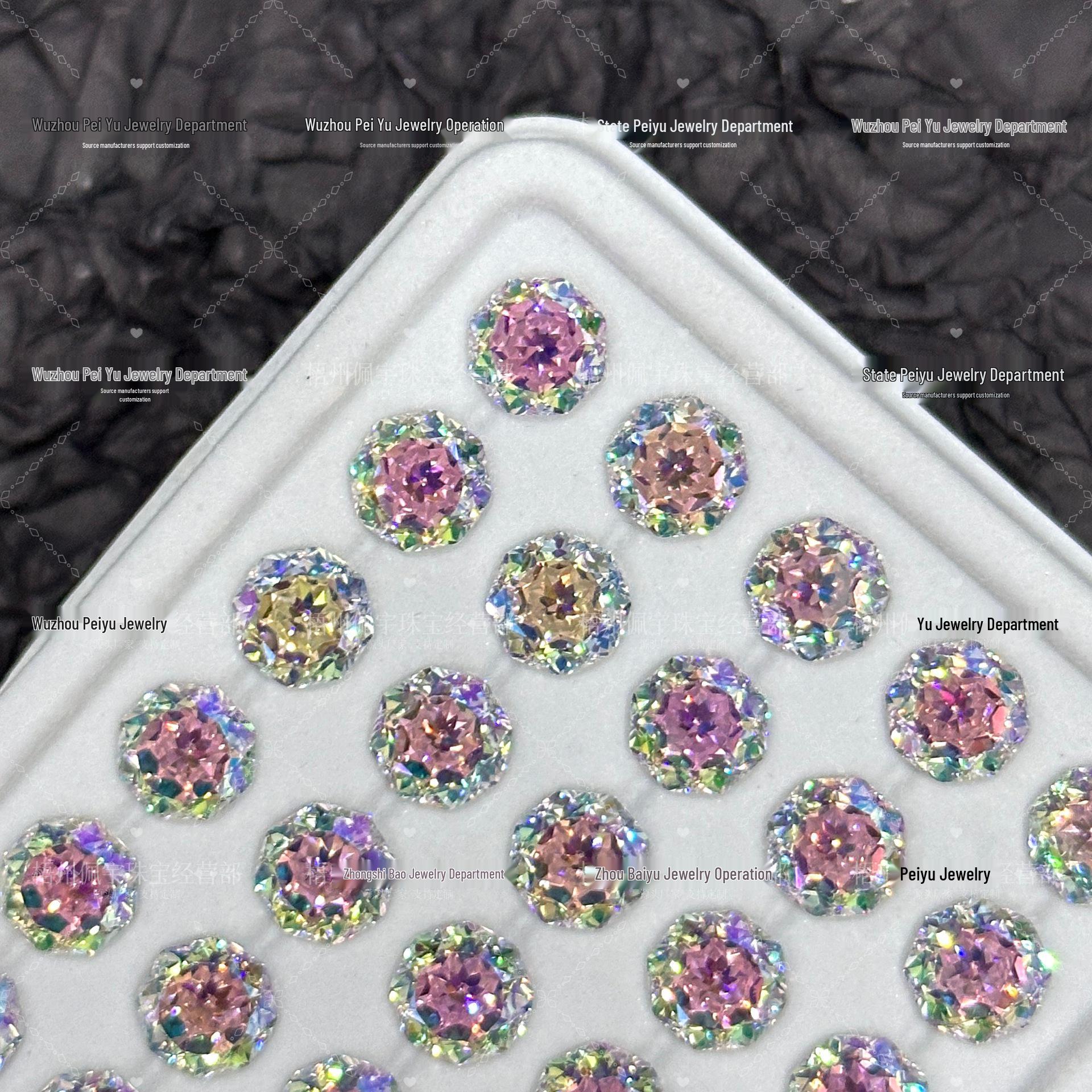 Octagonal Queen Cut Zircon Gem, 6/8mm, Super Sparkle Coated for DIY Jewelry 6mm
Octagonal Queen Cut Zircon Gem, 6/8mm, Super Sparkle Coated for DIY Jewelry 6mm