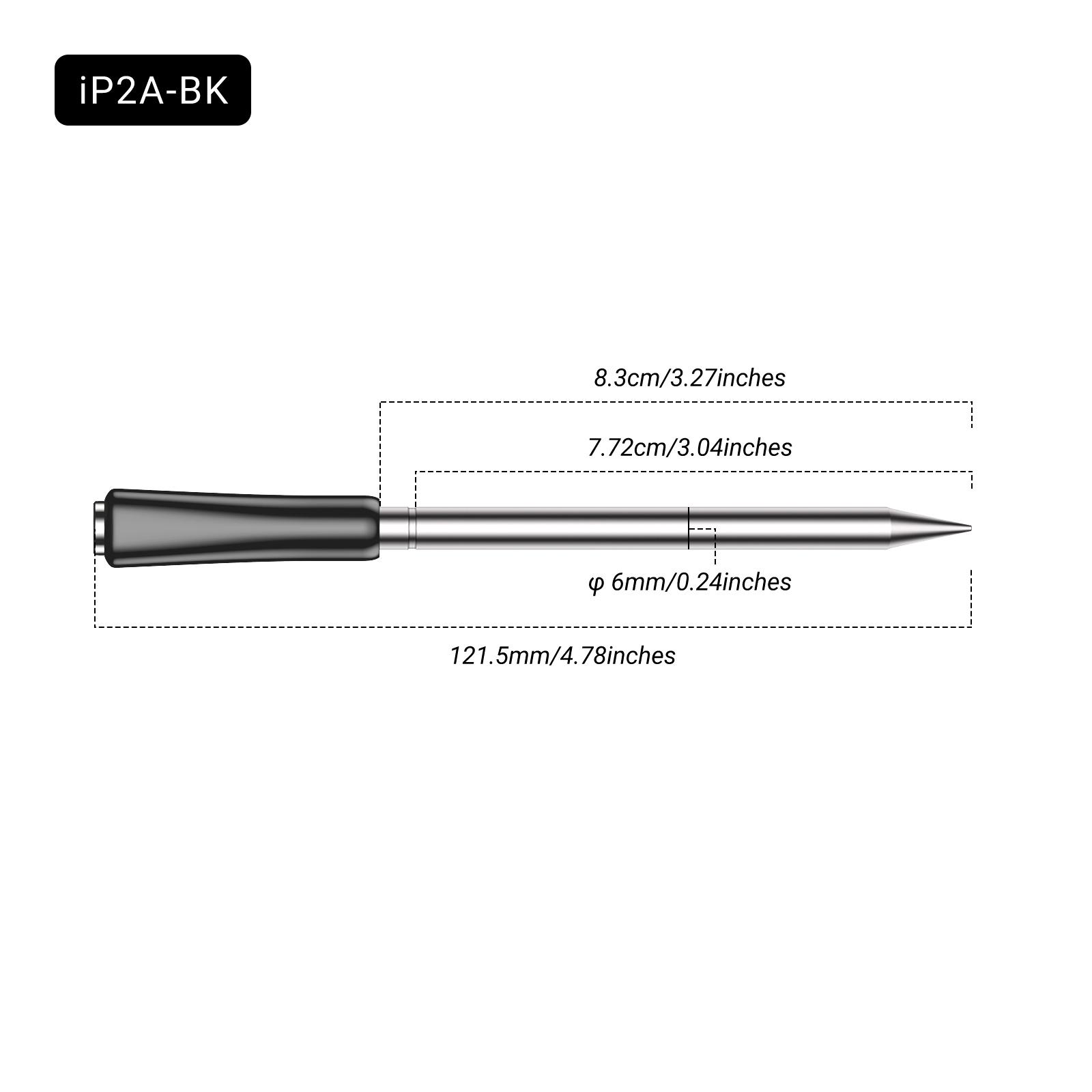Tempwise Wireless Probe for TNT-2BW Barbecue Thermometer Style Food-grade Stainless Steel Black Long Probe White SHort Probe Black Probe
Tempwise Wireless Probe for TNT-2BW Barbecue Thermometer Style Food-grade Stainless Steel Black Long Probe White SHort Probe Black Probe