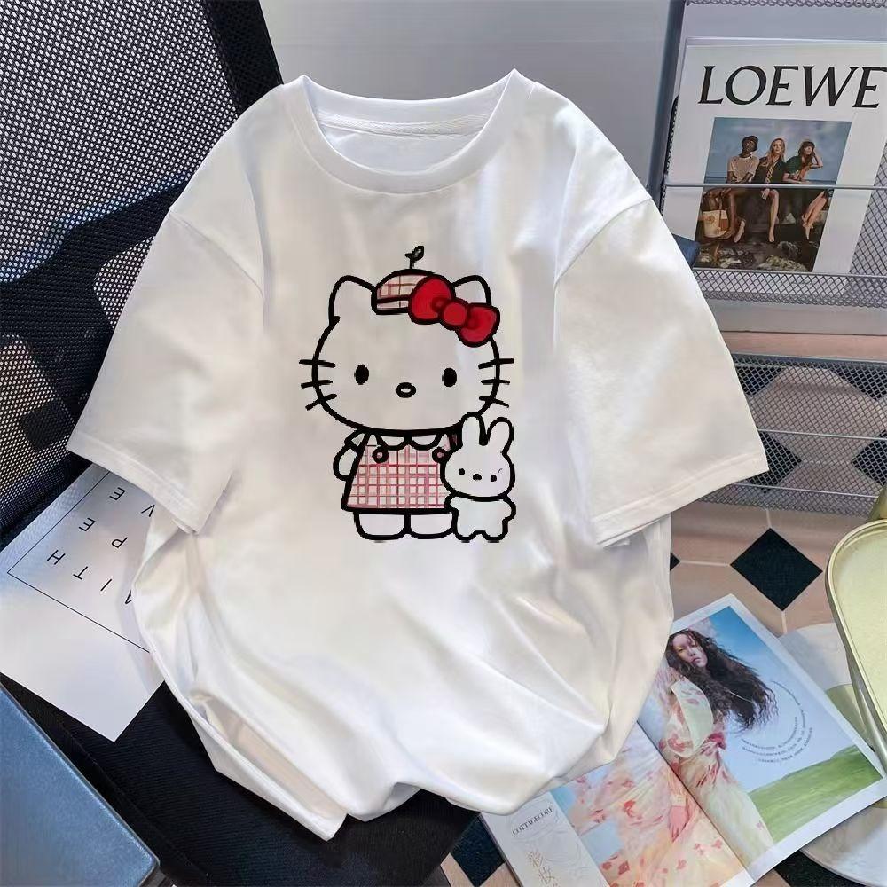 Sanrios 2026Summer New Collection HelloKitty Cartoon Print Pure Cotton LooseFitting Breathable Womens ShortSleeved TShirt S
Sanrios 2026Summer New Collection HelloKitty Cartoon Print Pure Cotton LooseFitting Breathable Womens ShortSleeved TShirt S