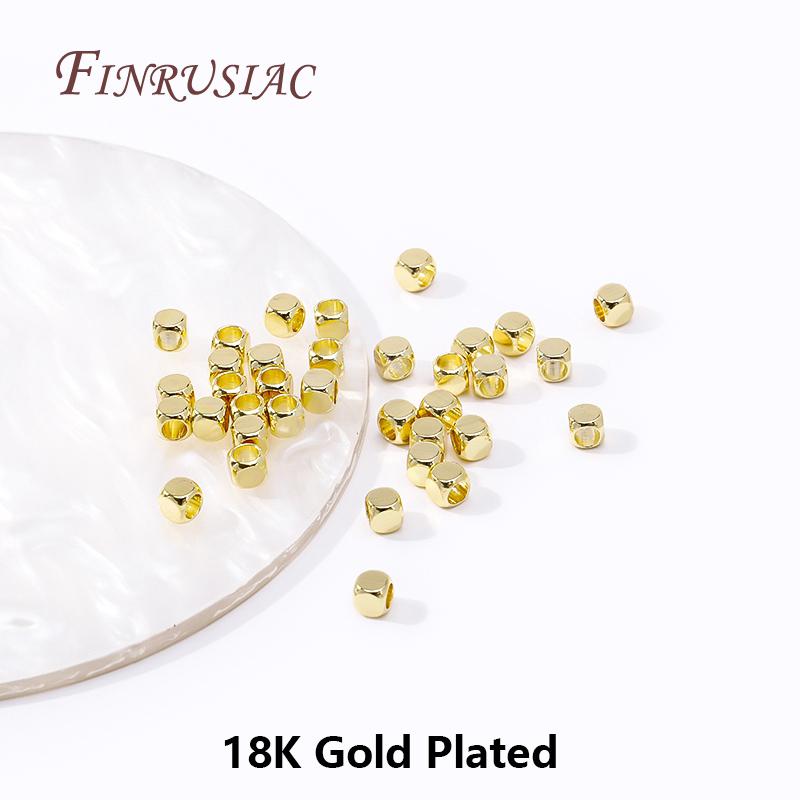 18K Gold Plated Square Spacer Beads DIY Bracelet Necklace Accessories Brass Metal Cube Beads For Jewelry Making Supplies 2mm-100pcs
18K Gold Plated Square Spacer Beads DIY Bracelet Necklace Accessories Brass Metal Cube Beads For Jewelry Making Supplies 2mm-100pcs
