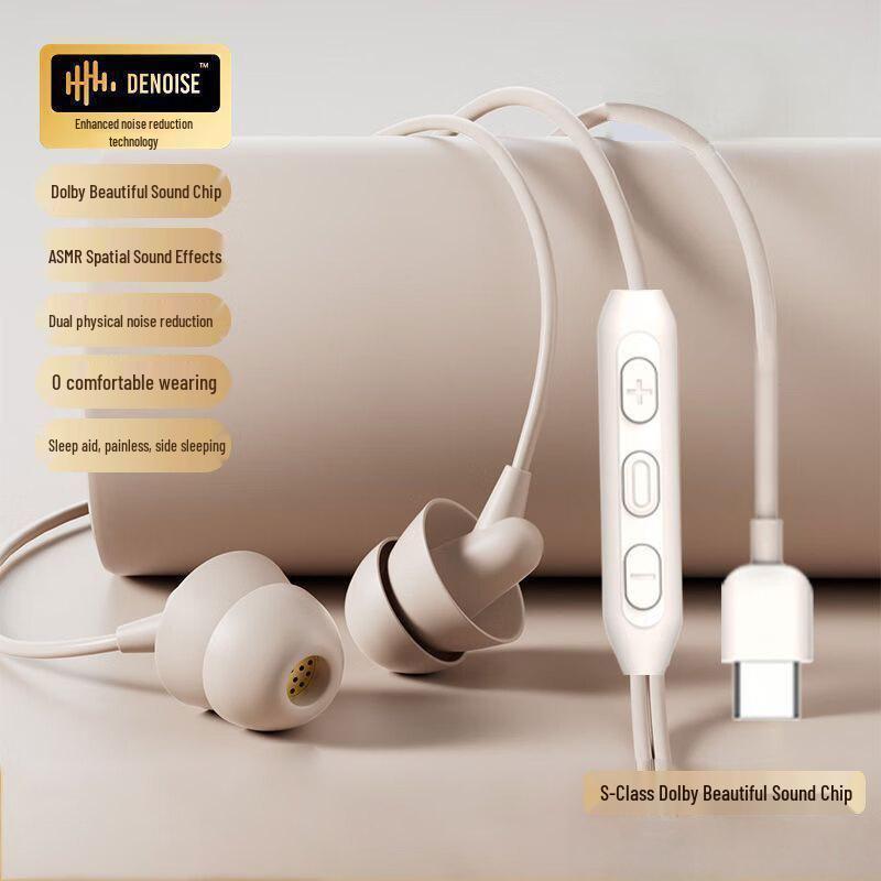S12 Noise-Canceling In-Ear Wired Headphones for Sleeping with Mic - High-Quality Soundproof Earplugs.
S12 Noise-Canceling In-Ear Wired Headphones for Sleeping with Mic - High-Quality Soundproof Earplugs.